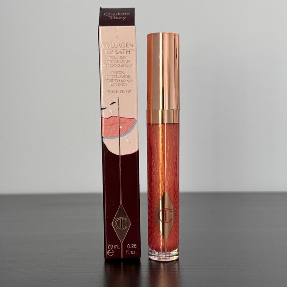 Charlotte Tilbury PEACHY PLUMP Collagen Lip Bath Lip Gloss - Picture 2 of 16